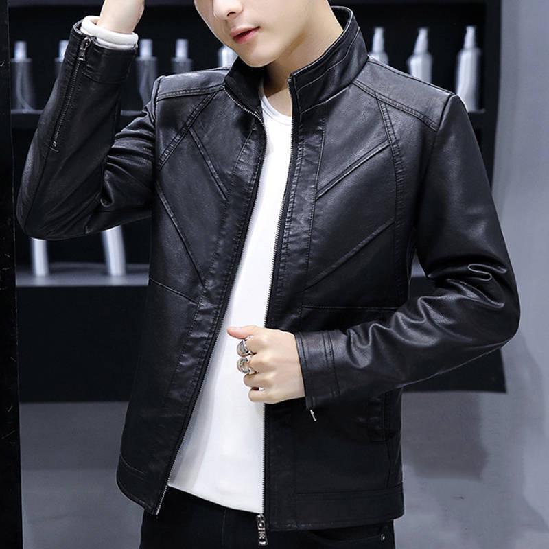 Mens Leather Jackets Fall Winter Coat Men Coats Biker Motorcycle Male Classic Jacket Plus Size 4XL