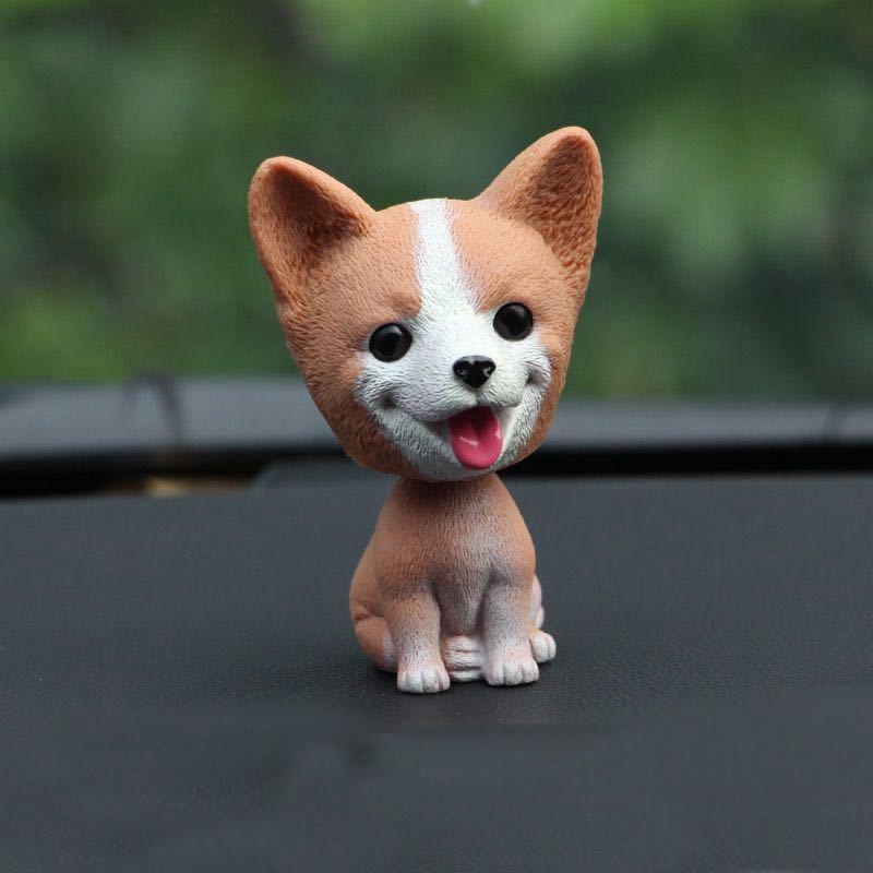 Shaking Head Dog Doll Decoration Car Center Console Decoration Creative Car Interior