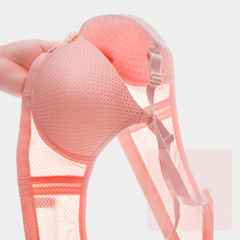 Women's Bra Gathered Without Steel Ring Bra Thin Section Anti-sagging Beautiful Back Light and Breathable Underwear Women