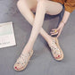 Summer Sandals for Female Students Korean Version of Wild Fairy Style Sandals and Slippers Female Flat Sandals for Outer Wear