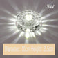 5W LED Crystal Recessed Ceiling Light Warm White+RGB 3 Modes Mini down Lamp Light Aisle Corridor