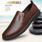 Men's Mesh Leather Shoes Cover Toe Pu Material Peas Shoes Soft Bottom Comfortable Breathable Driving Shoes Men's Shoes