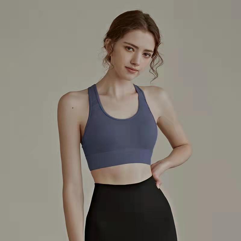 Large Size Sports Underwear Women's Fat Mm Shockproof Running Yoga Vest with Breast Pads and Fitness Bra Workout Tank Tops Push Up Bra Top