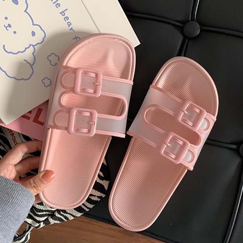 Cute Girl Heart Sandals and Slippers Student Home Fashion Non-slip Indoor Outdoor Sandals and Slippers Female Summer