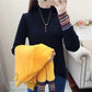 Thicken Plus Velvet Tops Cold-proof Turtleneck Sweater Female Autumn and Winter Warm Knit Sweater