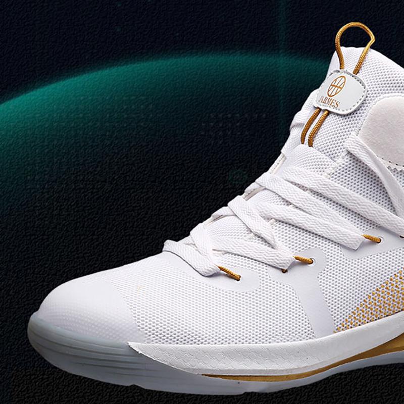 Men's Korean Version of The Trendy NBA All-star Boots Summer Breathable Student Sneakers Men's High-top Breathable Wear-resistant Basketball Shoes