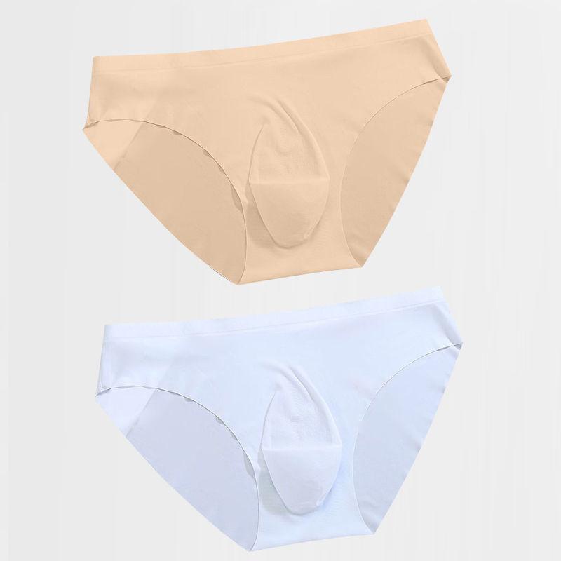 Men's Underwear Triangle Shorts Ice Silk Transparent Ultra-thin Summer Breathable Shorts