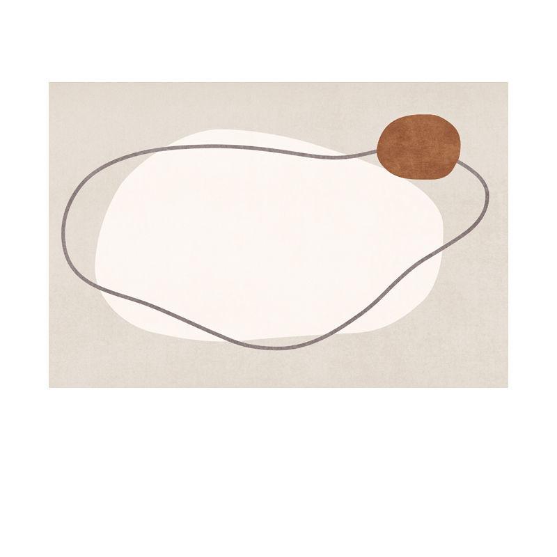 Nordic Abstract Style Carpet Simple Line Carpet for Living Room Bedroom Plush Bedside Art Japanese Style Floor Mat