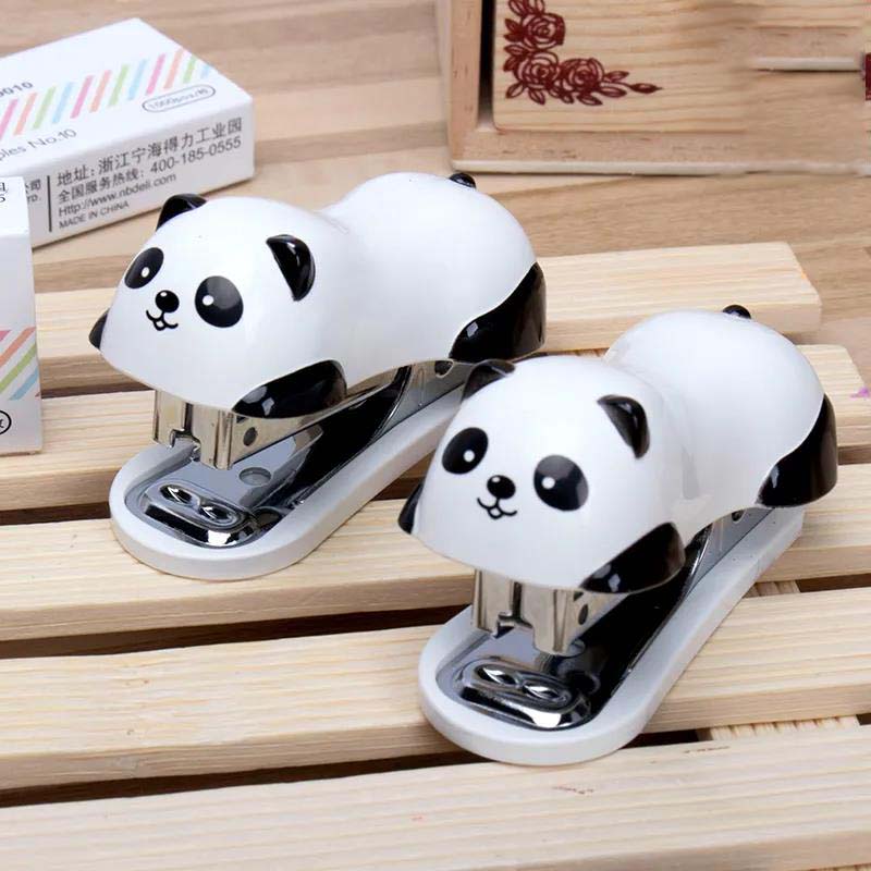 Student Stationery No. 10 Stapler Mini Cartoon Panda Stapler