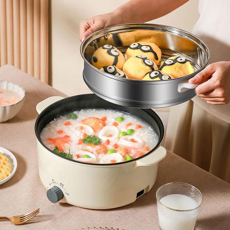 Stainless Steel Pot Multi-function Noodle Cooking Pot Dormitory Instant Noodles Small Pot Cooking Integrated Mini Student Pot