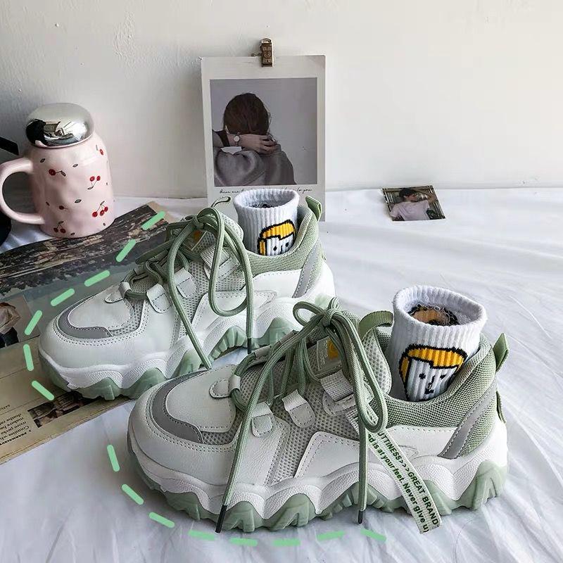 Women Chunky Sneakers White Tenis Female Casual Shoes Old Dad Shoes Ladies Walking Vulcanized Shoes
