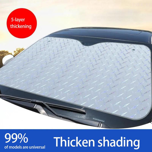 Car Sun Visor Front Windshield Sun Visor Thickened Car Sunscreen Heat Insulation Aluminum Foil Sun Visor