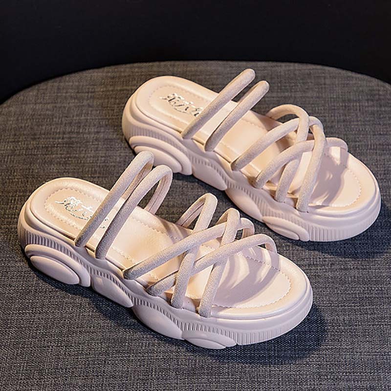 Summer Sandals Female Wild Thick-soled Sports Fairy Style Fashionable Pregnant Women's Shoes