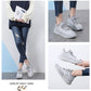 Knitted Sports Shoes Female Spring Coconut Shoes Rainbow Jelly Bottom Flying Woven Woman Sneakers
