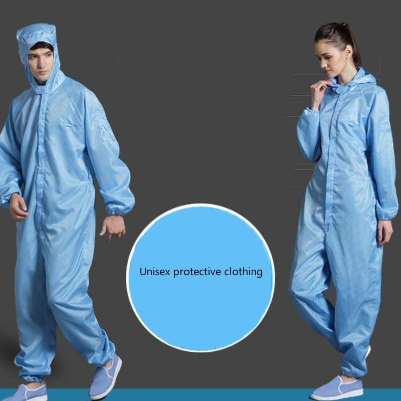 Protective clothing can be repeatedly washed Clean room suit Hooded dustproof split anti-static