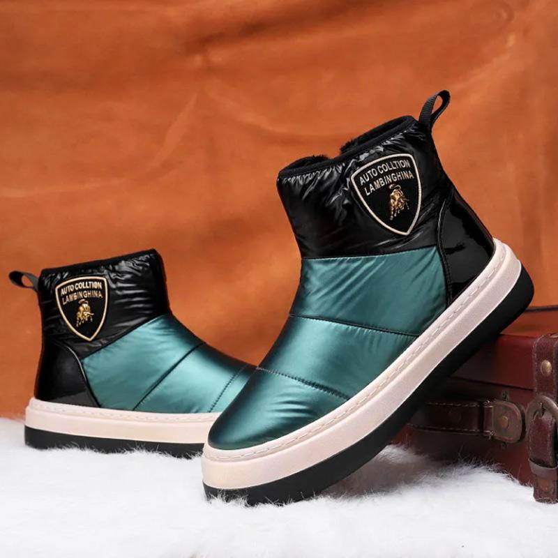 Cotton Shoes Men's Winter Down Cloth Bread Shoes Cold and Warm High-top Snow Boots Trend All-match