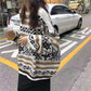 Autumn and Winter Long-sleeved Loose Jacket Fashion Korean Pullover Coat Round Neck Casual Female Student Sweater