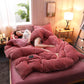 Four-piece Double-sided French Velvet Crystal Velvet Thickened Warmth Double-sided Velvet Bedding