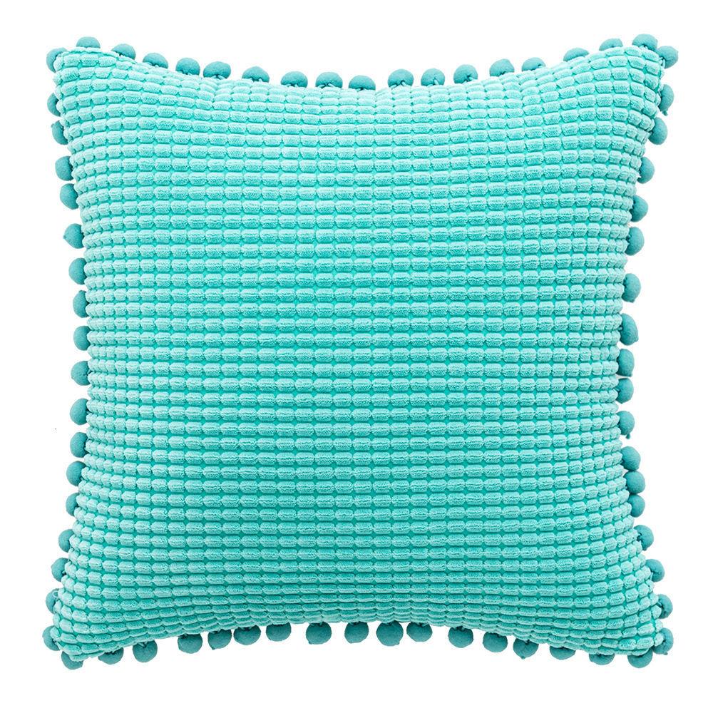 Ball Corduroy Throw Pillow Nordic Square Living Room Sofa Cushion Bed Lumbar Chair Soft Cushion