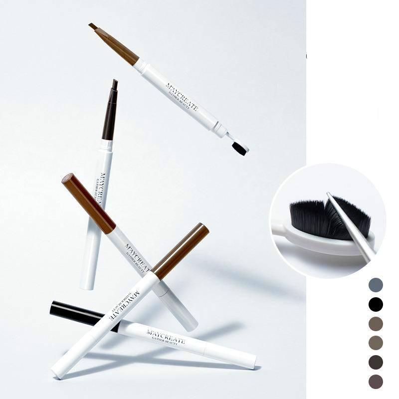 New double-headed eyebrow pencil waterproof and sweatproof Naturally durable Beginner girl