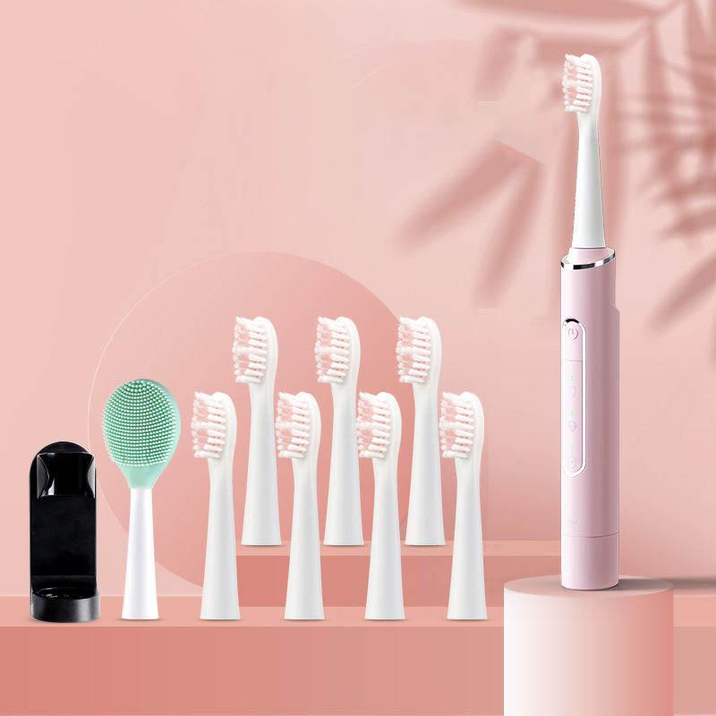 Home Oral Care Products Electric Toothbrush Facial Cleanser Dual-use Fully Automatic Rechargeable Adult Waterproof Whitening Sonic Soft Brush