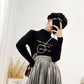 Podilove Retro Slim Long Sleeve Knit Bottoming Shirt Women's Loose Pullovers Women's Fashion