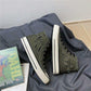 Canvas shoes men's high-top sneakers Korean casual wild tide shoes small dirty orange mid-top shoes