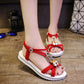 Summer Korean Women's Sandals Fashion Bohemian Non-slip Flat Heel All-match Sandals Casual Rhinestone Student Women's Shoes