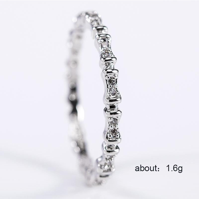 2 Kinds of Vintage Carved Silver Tail Ring Elegant Small Zircon Silver Fine Ring for Women Gift Jewelry