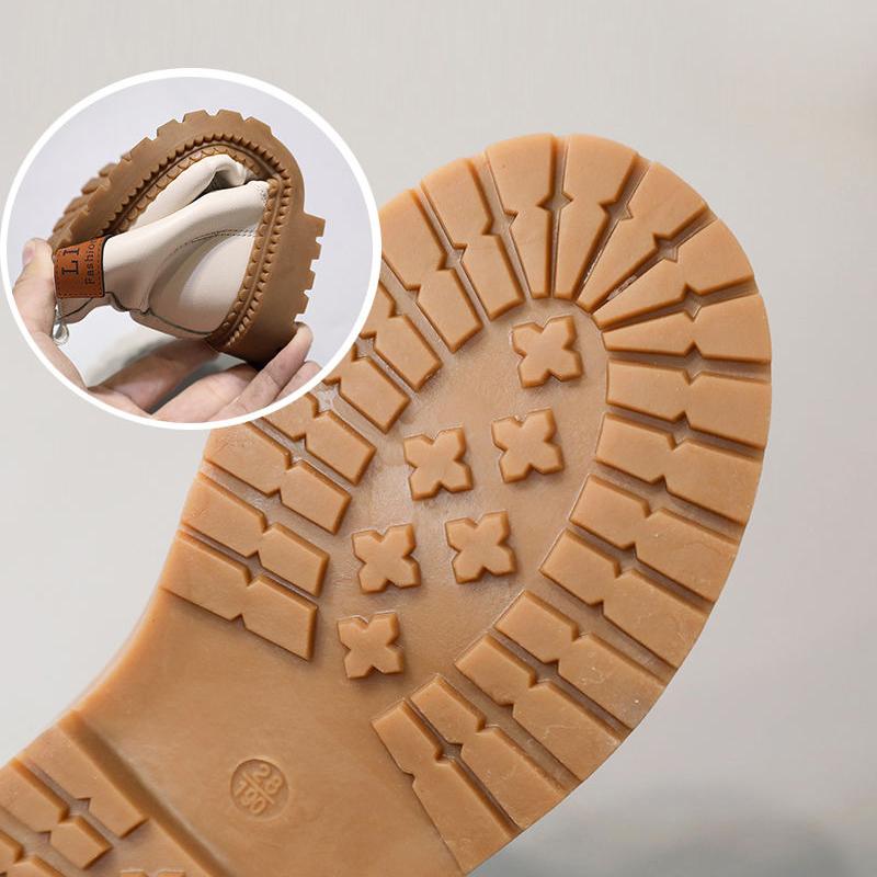 Children Casual Shoes Autumn Winter Martin Boots Boys Shoes Fashion Leather Soft Antislip Girls Boots Sport Running Shoes