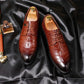 Leather Concise Men Business Dress Pointy Shoes Breathable Formal Wedding Basic Shoes Men