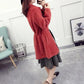 Autumn and Winter Mohair Coat Slim Thicker Loose Plus Cotton Top Women's Coat Cardigan Coat Knitted Sweater Mid-length Belt Coat Women
