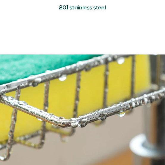 Faucet Rack Stainless Steel Kitchen Sink Storage Rack Retractable Rotatable Drain Rack Washbasin Sink Rag Basket