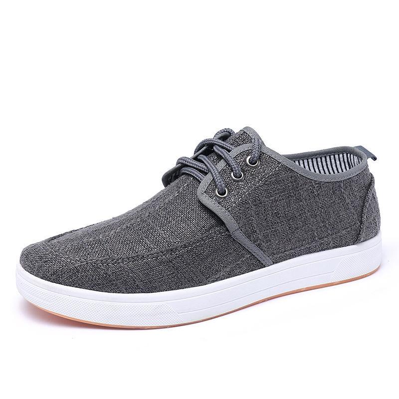 Spring and Autumn Old Beijing Cloth Shoes Men's Anti-slip Wear Canvas Shoes Fashion Casual Shoes Men's Wild Trend Flat Shoes