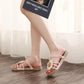 Mother Sandals Leather Soft Sole Middle-aged and Elderly Women's Shoes Non-slip Shoes Fish Mouth Shoes Granny Sandals Casual Shoes Wedges Work Shoes
