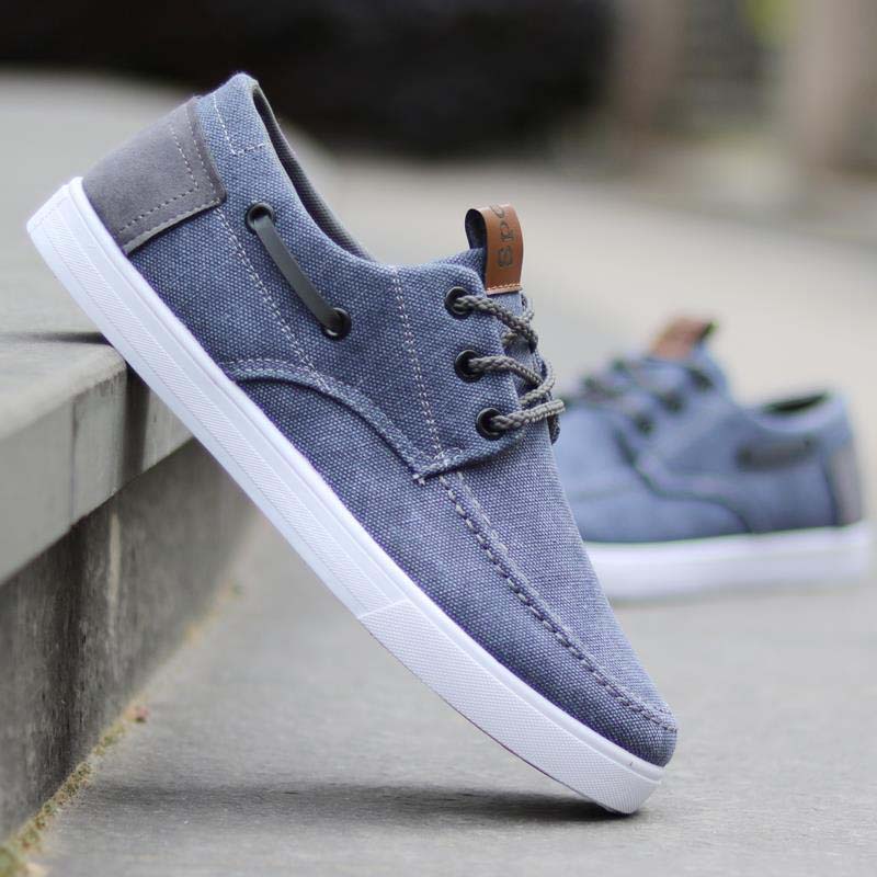 Men's Cloth Shoes Spring and Summer Breathable Casual Shoes Rubber Sole Anti-slip Work Shoes Canvas Shoes Men's Shoes