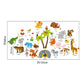 children's early education stickers animal English wall stickers kindergarten classroom decorative