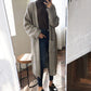 Long Cardigan Women Harajuku Loose Knit Sweater Casual Black Oversized Jacket Coat Outwear