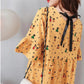 3colors S-XXXXL Summer Round Neck Cute Girl Student Dress Cotton Loose Knee-length