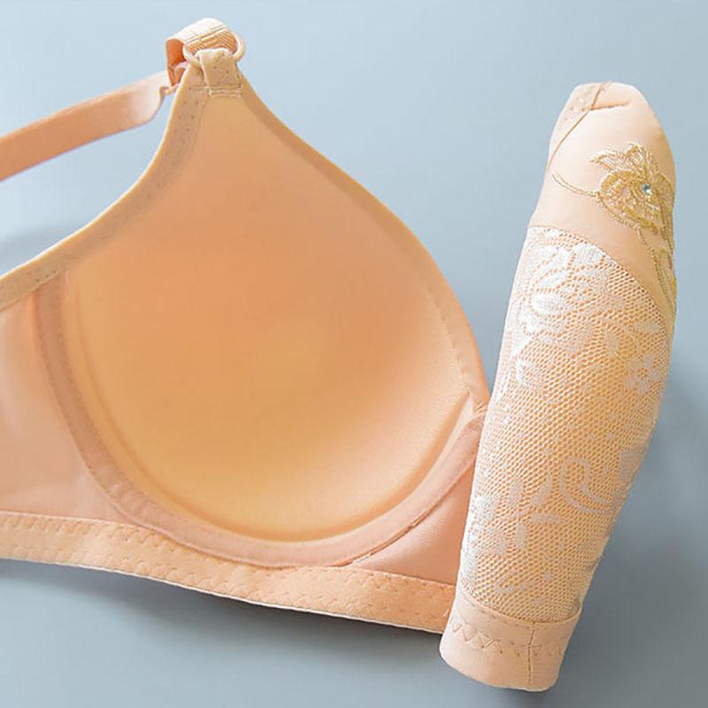 Rims Gather Sexy Comfortable Breathable Bra Ladies Small Chest Jacquard Bra Thin Underwear