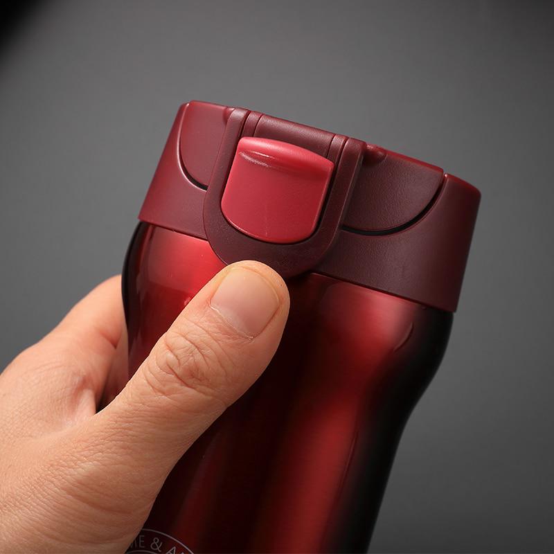 380ML Stainless Steel Vacuum Flask Mug Tumbler Thermos Coffee Cup Travel Mug
