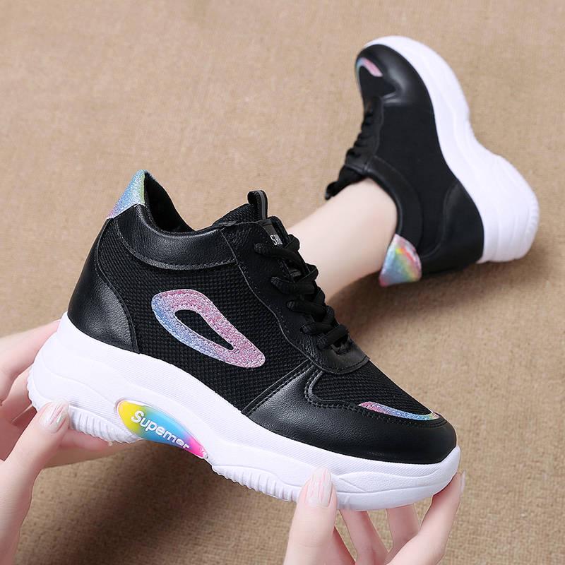 Women Shoes White Sneakers Women Vulcanize Shoes Platform Chunky Sneakers Casual Dad Shoes Basket
