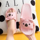 WTEMPO Slippers Women Cartoon Koala Thick Bottom Soft Lightweight  Non-slip Beach Bedroom Home Bathroom