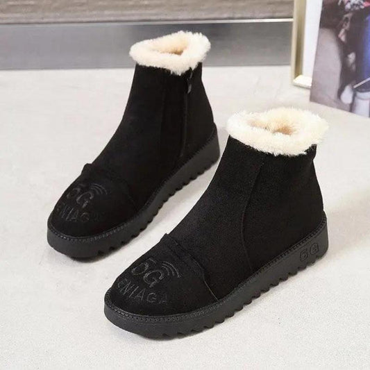 Warm and Velvet Snow Boots Women's Boots Autumn and Winter Thickened Short Boots Cotton Shoes Non-slip Short Boots