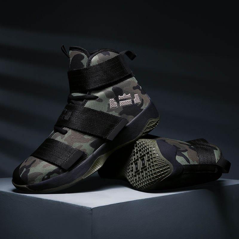 Men Graffiti Sneakers Basketball Shoes Non-slip Lightweight Breathable Running Shoes Tactical Boots