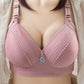 Thin Breathable Non-steel Ring Anti-sagging Gather-up Non-magnetic Underwear Women's Bra Fabric Light and Breathable