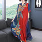 Chinese Style Cheongsam M-XXXXL Women's Summer Dress Middle-aged Short Sleeve Round Neck Printing Mid-length Daily Wear