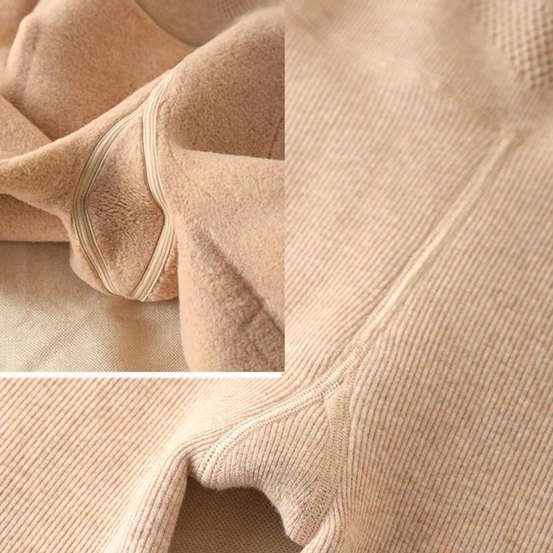 Leggings Women's Outer Wear In Autumn and Winter Plus Velvet Thickening Stepped Vertical Stripes High Waist Warm Pants