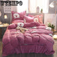 4pcs Star/cartoon Pattern Quilt Cover Warm Thick Cotton Soft Bed Sheet King Size Reactive Printing Bedspread