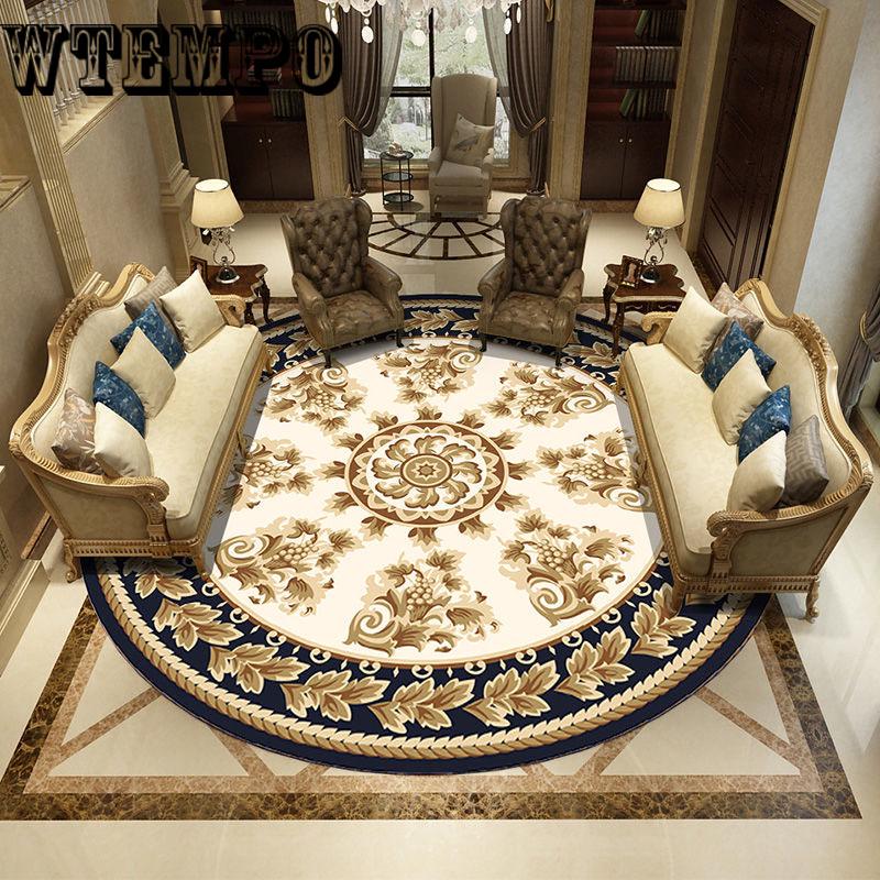 Living room carpet coffee table mat bedroom carpet vintage pastoral wind carpet European